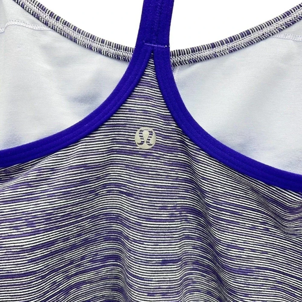 LULULEMON Wee are from Space Power Y Racerback Heather Purple Tank Top Women's 6